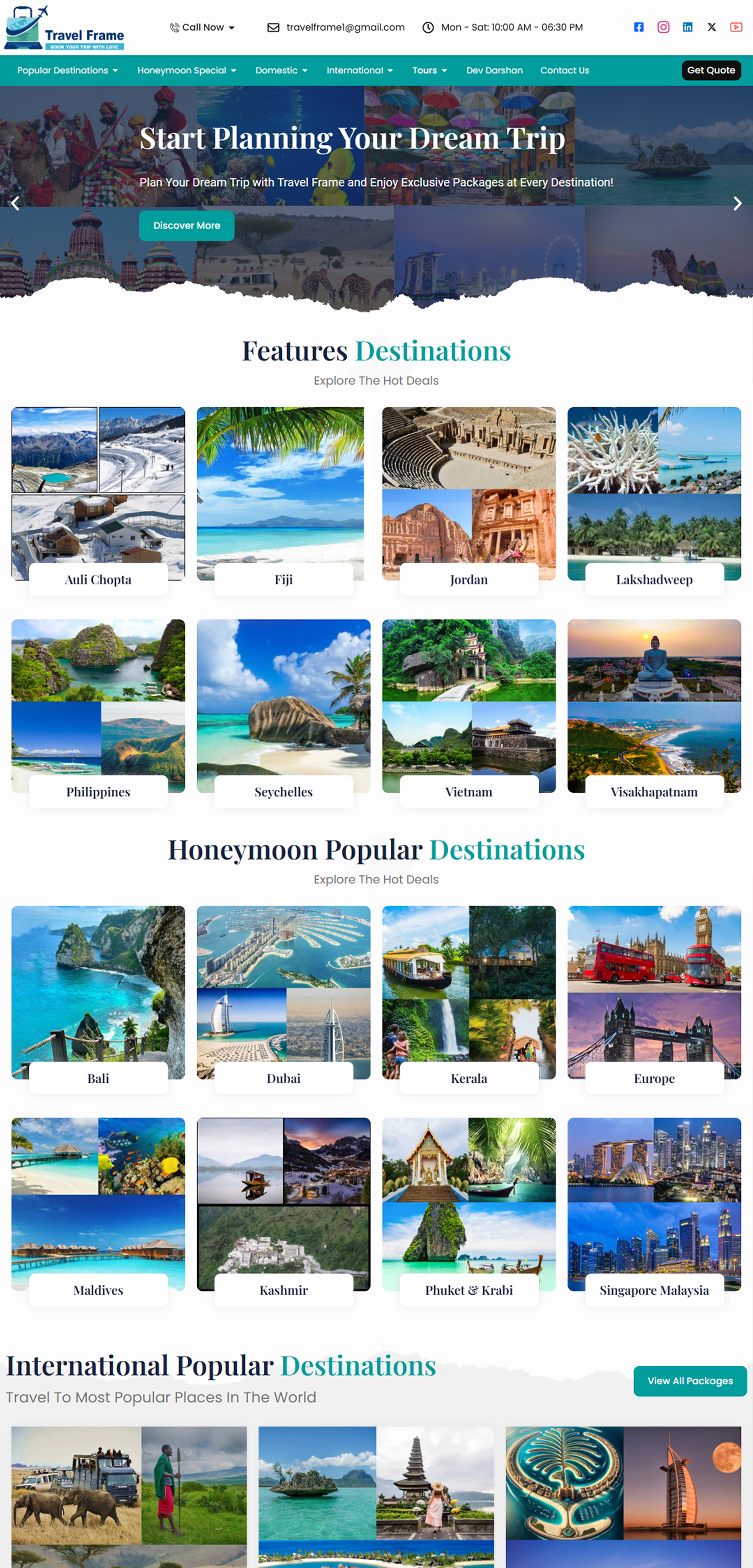 Travel Frame Images